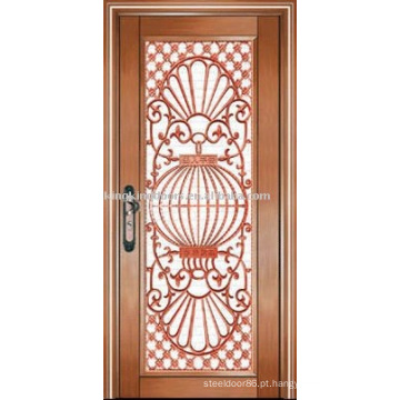luxo cobre villa porta porta exterior única porta KK-722